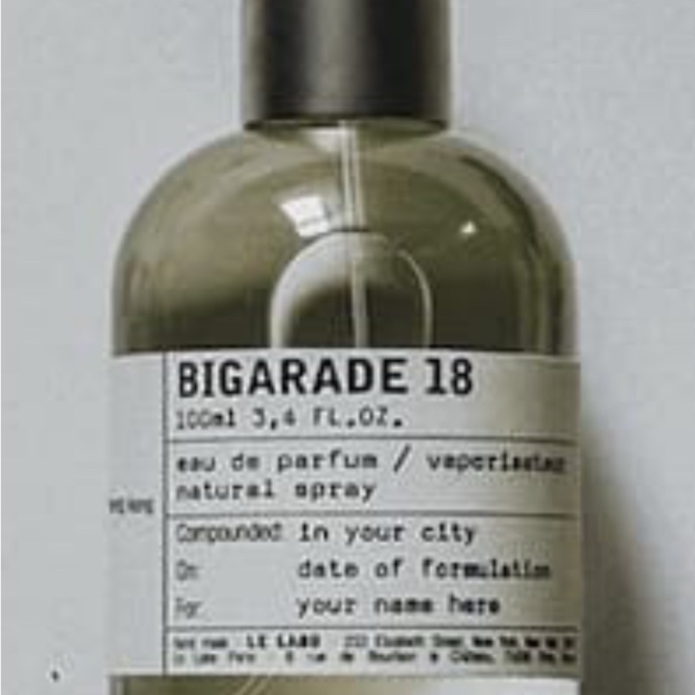 Le Labo Bigarade 18 (only
Available in Hong Kong)